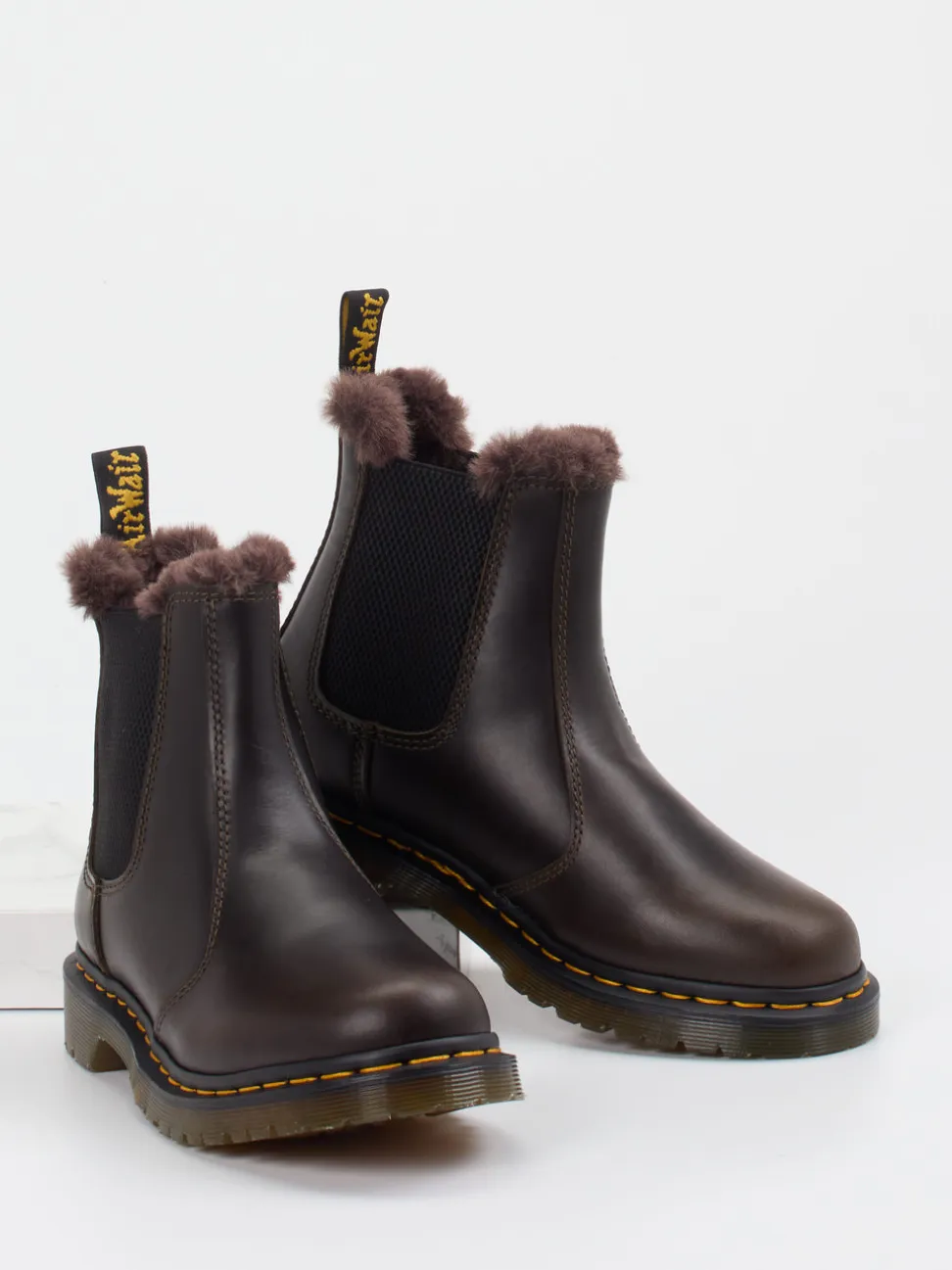 Dr. Martens – Chelsea Boots aus Kalbleder dunkelbraun