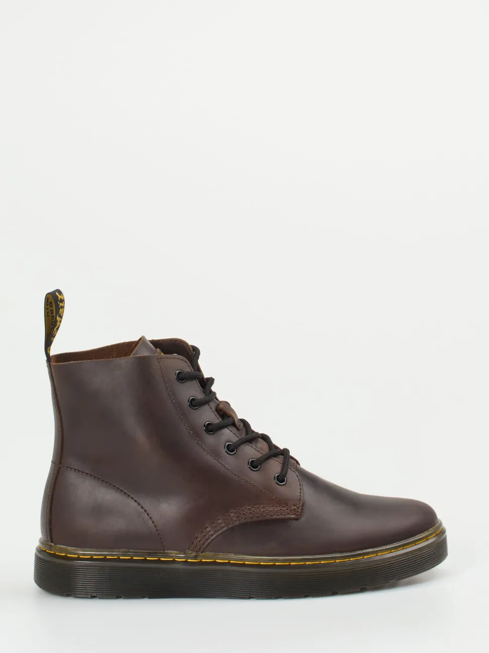 Dr. Martens – Combat Boots aus Kalbleder nussbraun