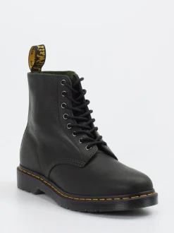 Dr. Martens – Combat Boots aus Kalbleder tiefschwarz