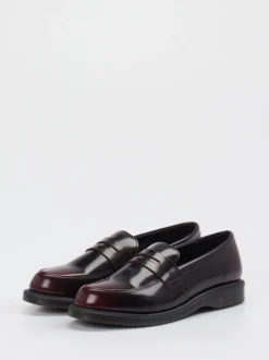 Dr. Martens – Loafer aus Kalbleder in Bordeaux