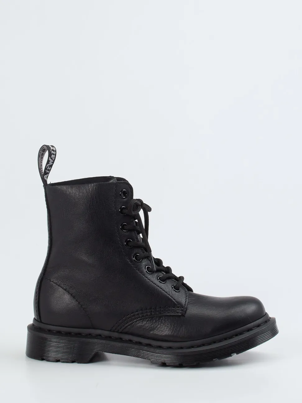 Dr. Martens – Schnürboots aus Kalbleder schwarz