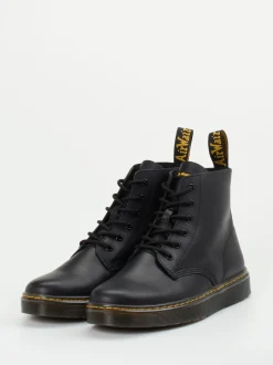 Dr. Martens – Schnürboots aus Kalbleder Schwarz