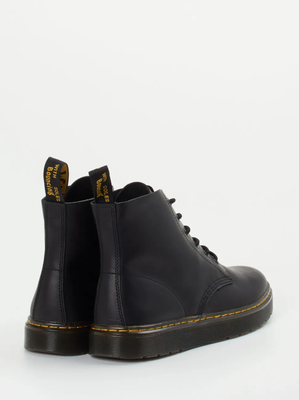 Dr. Martens – Schnürboots aus Kalbleder Schwarz