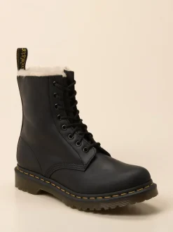 Dr. Martens – Schnürboots aus Kalbleder schwarz