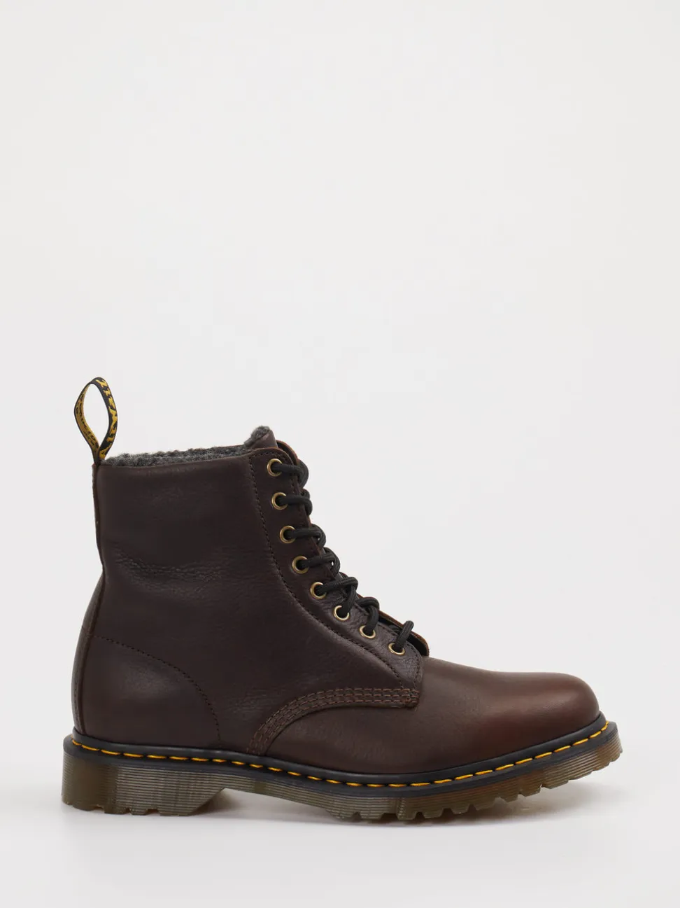 Dr. Martens – Schnürboots aus Leder in Braun
