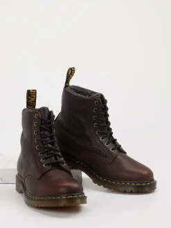 Dr. Martens – Schnürboots aus Leder in Braun