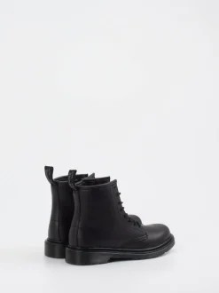Dr. Martens – Schnürboots aus Glattleder schwarz