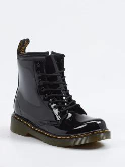 Dr. Martens – Schnürboots aus Lackleder Schwarz