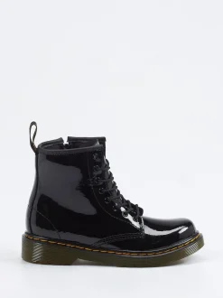 Dr. Martens – Schnürboots aus Lackleder Schwarz