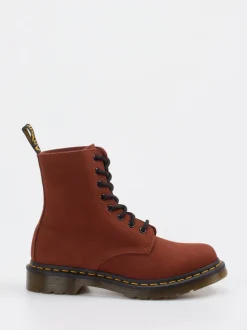 Dr. Martens – Schnürboots aus Kalbleder rostbraun
