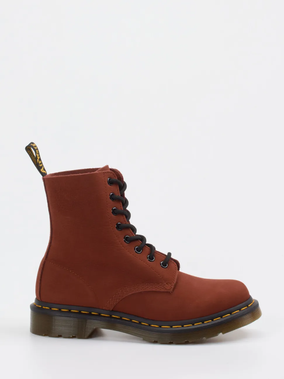 Dr. Martens – Schnürboots aus Kalbleder rostbraun