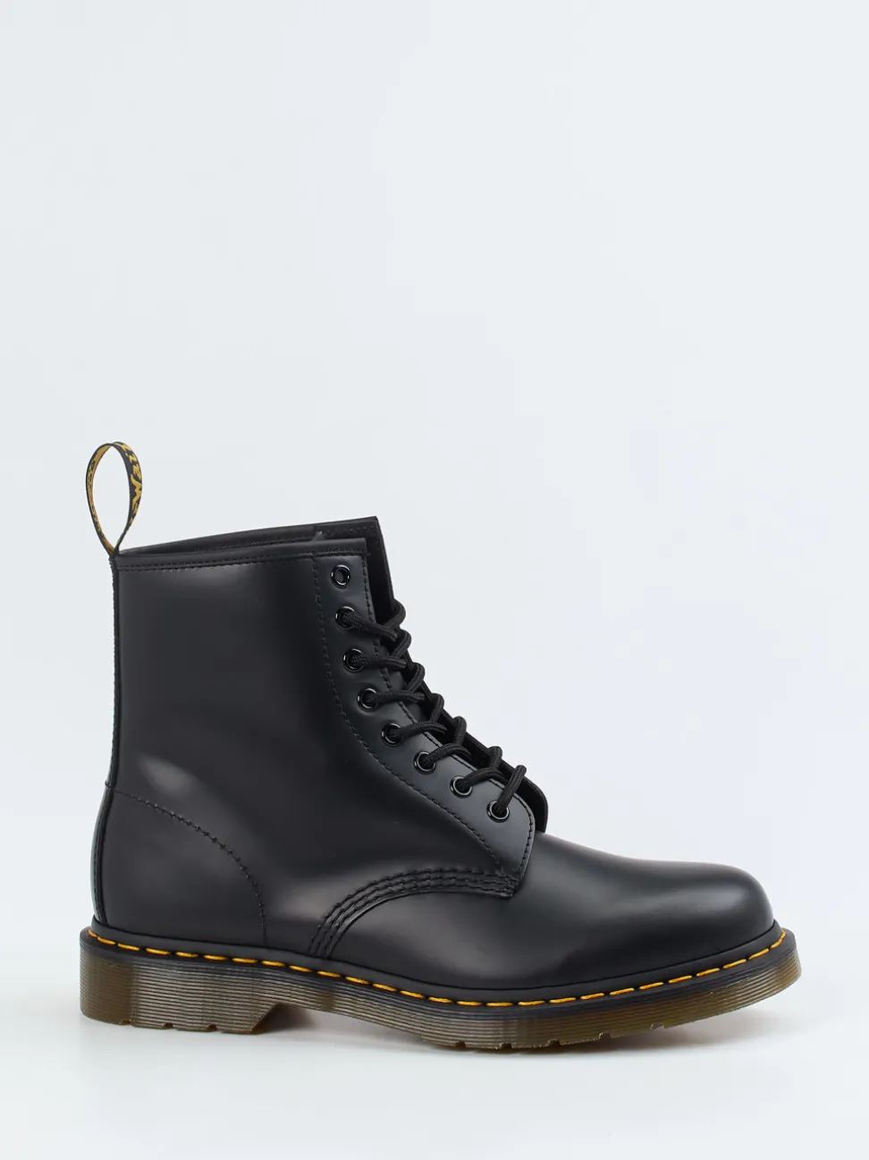 Dr. Martens – Schnürboots aus Kalbleder Schwarz
