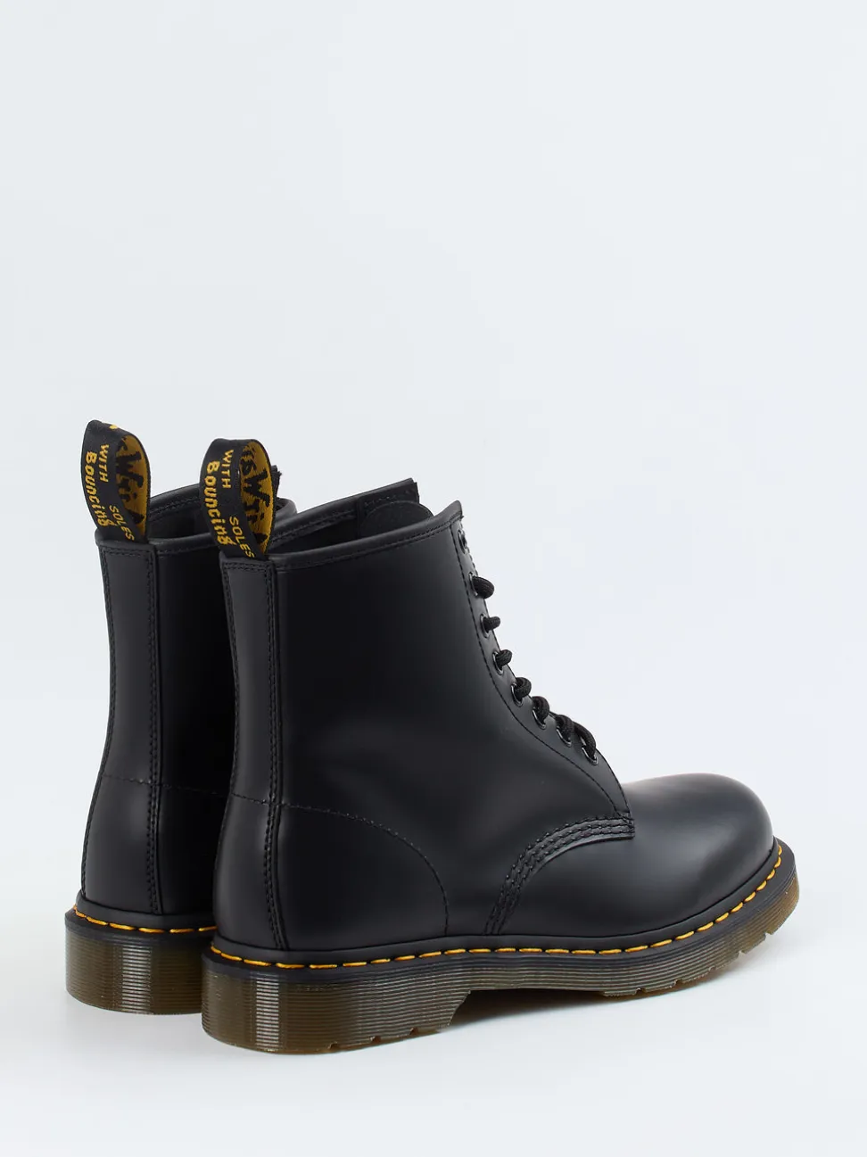 Dr. Martens – Schnürboots aus Kalbleder Schwarz