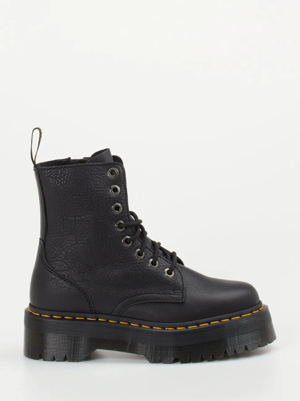 Dr. Martens – Schnürboots aus Kalbleder schwarz