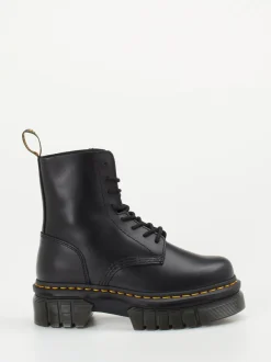 Dr. Martens – Schnürboots aus Kalbleder schwarz