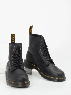 Dr. Martens – Schnürstiefeletten aus Kalbleder Schwarz