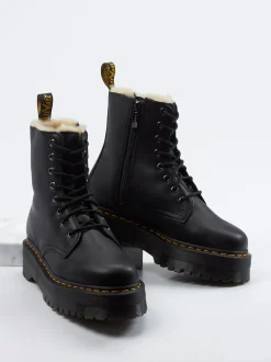 Dr. Martens – Stiefelette aus Kalbleder Schwarz