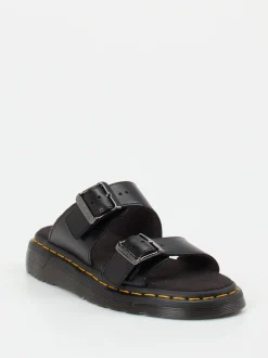 Dr. Martens – Zweiriemer-Sandale aus Kalbleder Schwarz