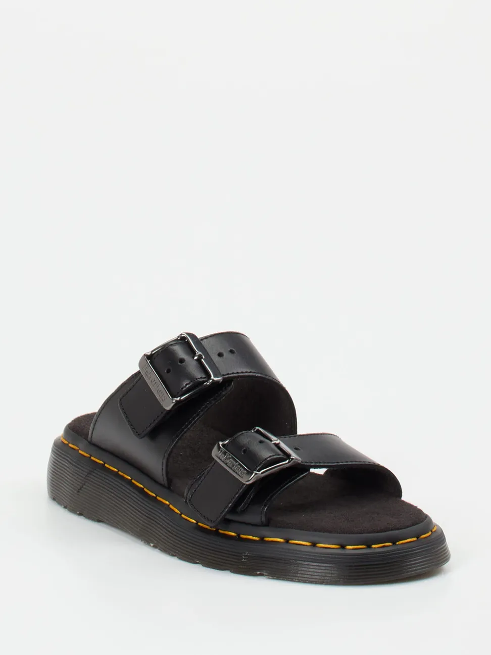 Dr. Martens – Zweiriemer-Sandale aus Kalbleder Schwarz