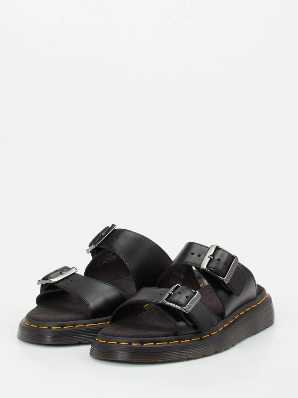 Dr. Martens – Zweiriemer-Sandale aus Kalbleder Schwarz