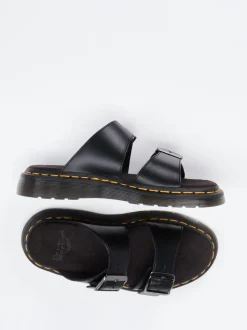 Dr. Martens – Zweiriemer-Sandale aus Kalbleder Schwarz