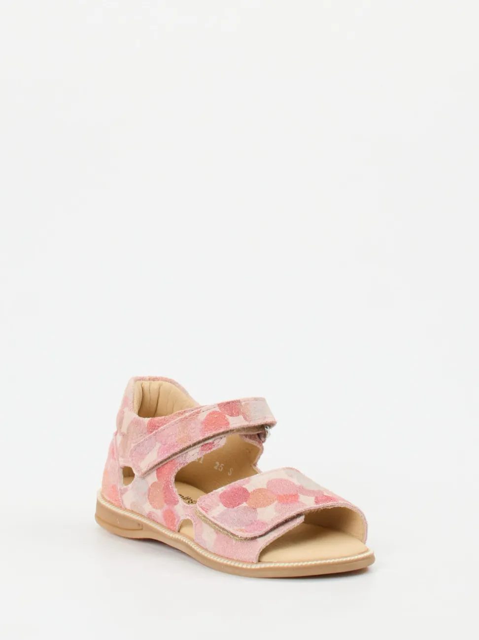 Däumling – Klettsandalen aus Veloursleder rosa