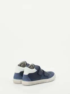 Däumling – Klett-Sneaker aus Kalbleder in Blau