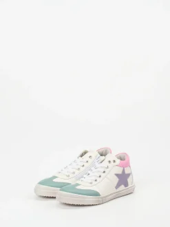 Däumling – Mid-Top Sneaker aus Kalbleder Offwhite