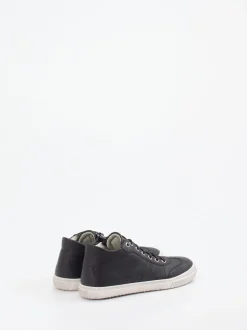 Däumling – Mid-Top Sneaker aus Kalbleder schwarz