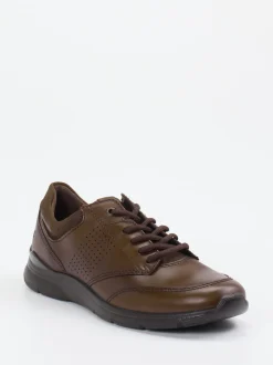 Ecco – Bequem-Sneaker aus Glattleder braun