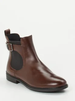 Ecco – Chelsea Boots aus Kalbleder Dunkelbraun