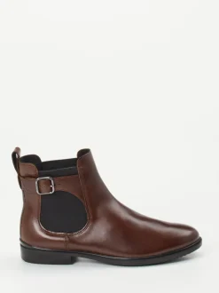 Ecco – Chelsea Boots aus Kalbleder Dunkelbraun