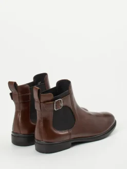 Ecco – Chelsea Boots aus Kalbleder Dunkelbraun