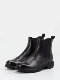 Ecco – Chelsea Boots aus Kalbleder schwarz