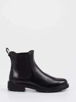 Ecco – Chelsea Boots aus Kalbleder schwarz