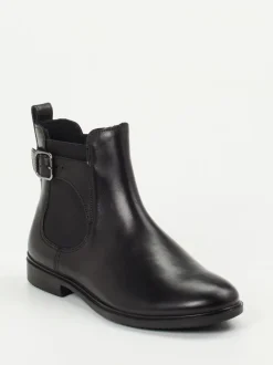 Ecco – Chelsea Boots aus Kalbleder schwarz