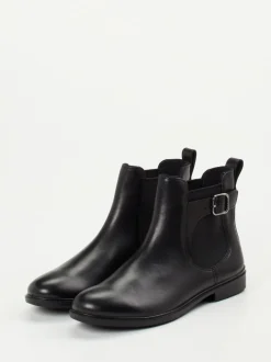 Ecco – Chelsea Boots aus Kalbleder schwarz