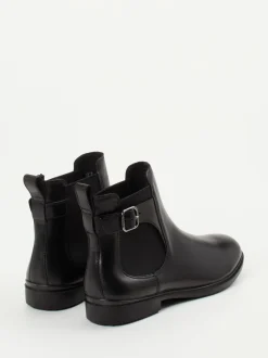 Ecco – Chelsea Boots aus Kalbleder schwarz