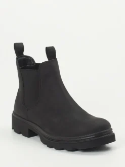 Ecco – Chelsea Boots aus Nubukleder schwarz
