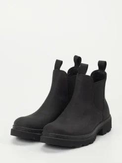 Ecco – Chelsea Boots aus Nubukleder schwarz