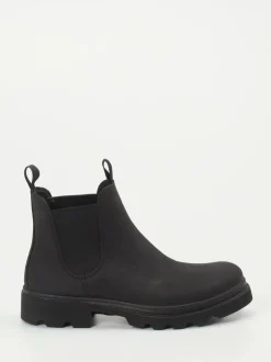 Ecco – Chelsea Boots aus Nubukleder schwarz