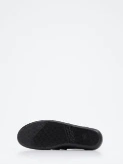 Ecco – Klettschuhe aus Kalbleder schwarz