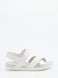 Ecco – Komfortsandale aus Kalbleder Off-White