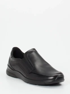 Ecco – Komfort-Slipper aus Kalbleder schwarz