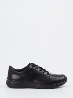 Ecco – Komfort-Sneaker aus Kalbleder schwarz