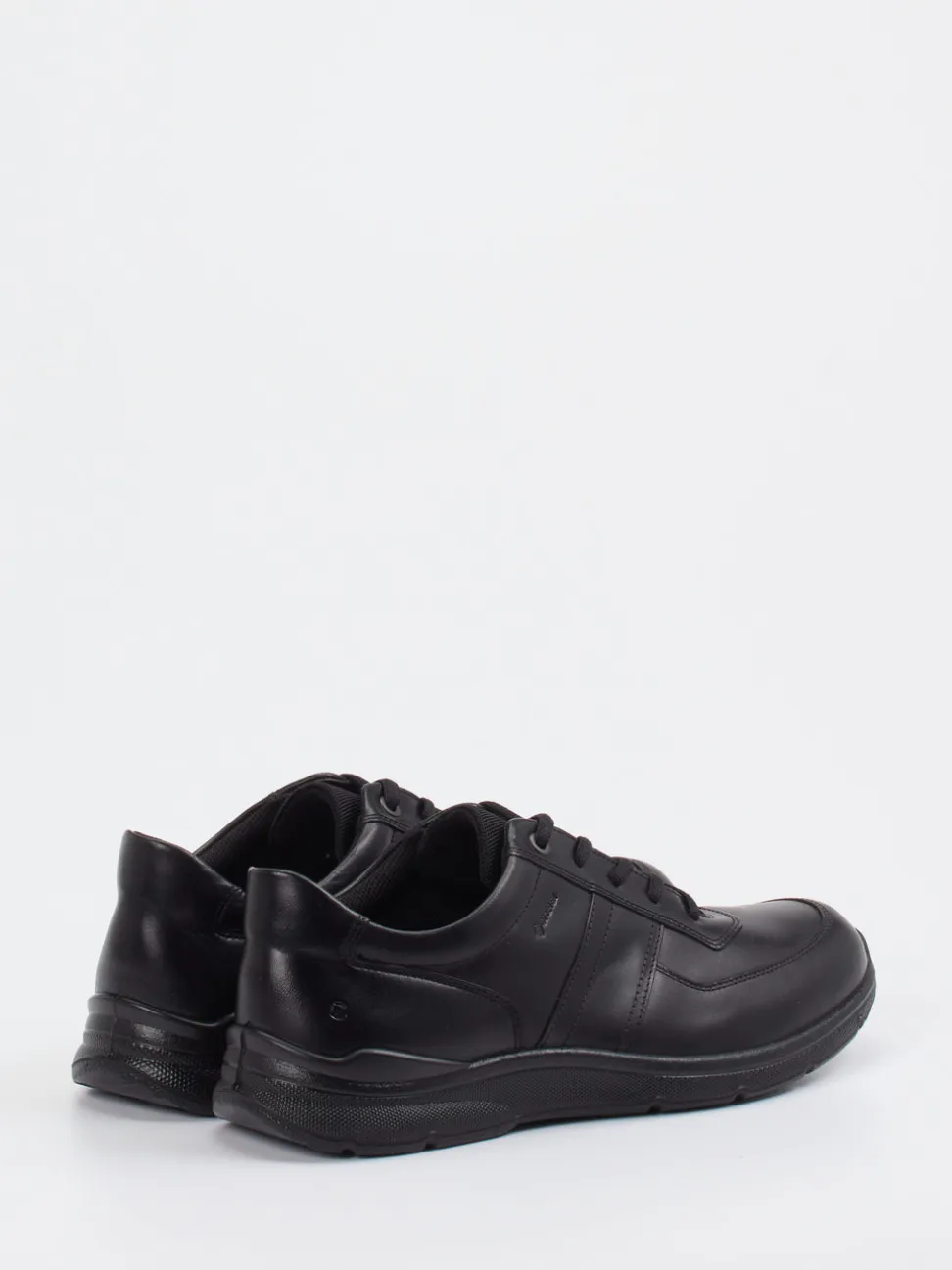 Ecco – Komfort-Sneaker aus Kalbleder schwarz