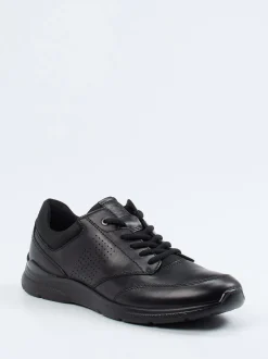 Ecco – Komfort-Sneaker aus Kalbleder Schwarz