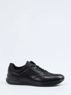 Ecco – Komfort-Sneaker aus Kalbleder Schwarz