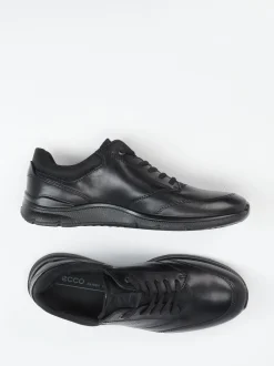Ecco – Komfort-Sneaker aus Kalbleder Schwarz