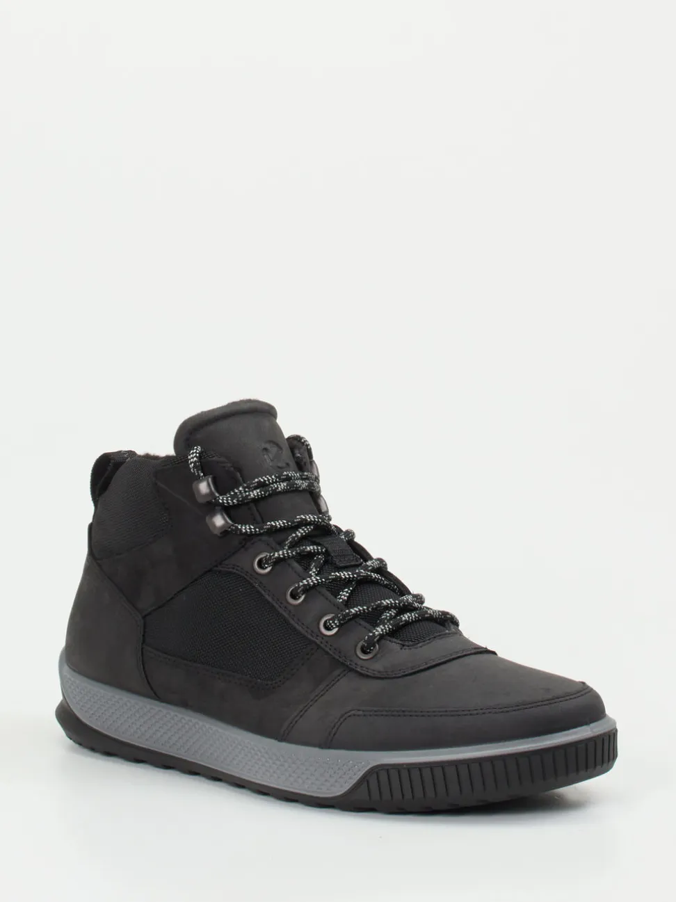 Ecco – Outdoor-Boots aus Nubukleder und Mesh Schwarz